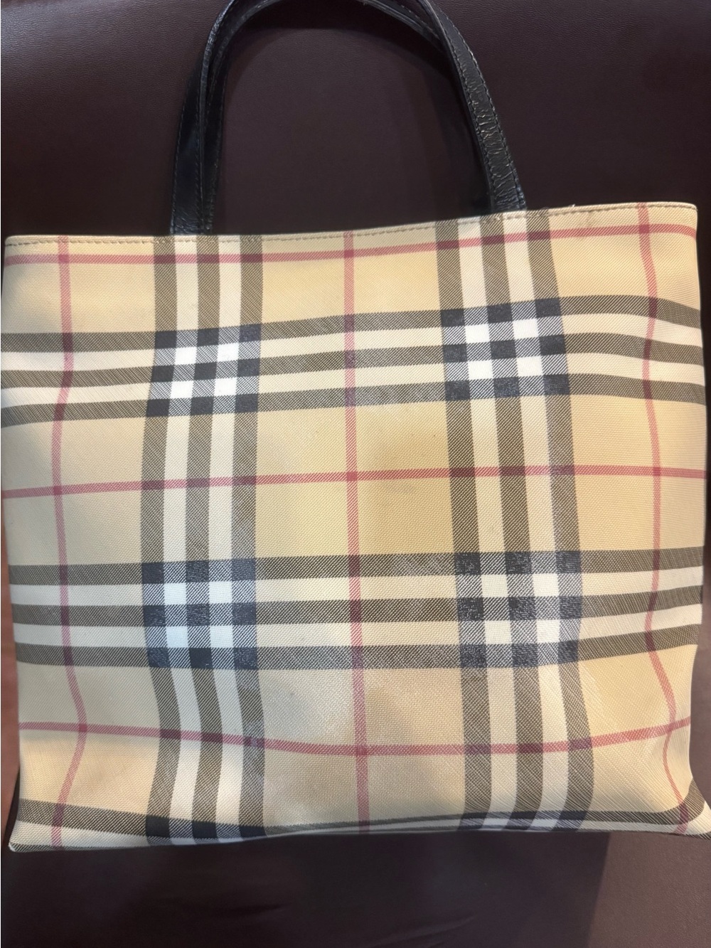 BURBERRY NOVA CHECK PVC TOTE